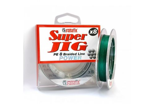ШНУР 8-МИ ЖИЛЬНЫЙ SUPER JIG 100м (Зелёный) Fanatik-club Беларусь 16221