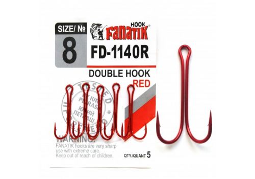 Двойной крючок Fanatik FD-1140 RED Fanatik-club Беларусь 17078