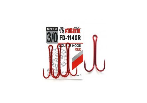 Двойной крючок Fanatik FD-1140 RED Fanatik-club Беларусь 17082