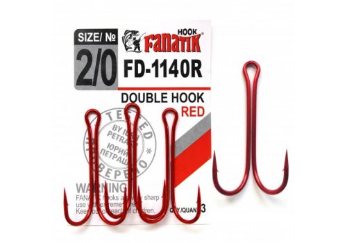 Двойной крючок Fanatik FD-1140 RED Fanatik-club Беларусь 17081
