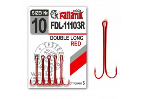 Двойной крючок Fanatik FDL-11103 RED Fanatik-club Беларусь 19248